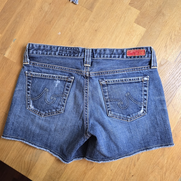 AG The Frayed Jean Distressed Exclusively For Bloomingdales Denim Short 27 - Picture 7 of 12